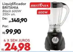 Komprao Atacadista Liquidificador BRITANIA Black 600W 220v un. oferta