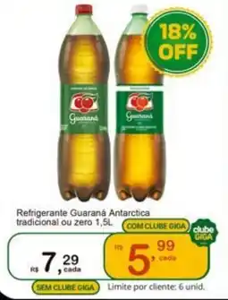 Giga Atacado Refrigerante Guaraná Antarctica tradicional ou zero oferta