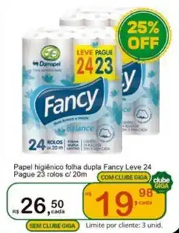 Giga Atacado Papel higiênico folha dupla Fancy oferta