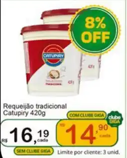 Giga Atacado Requeijão tradicional Catupiry oferta