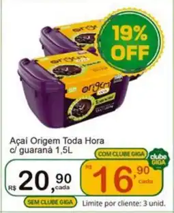 Giga Atacado Açai Origem Toda Hora c/ guaraná oferta