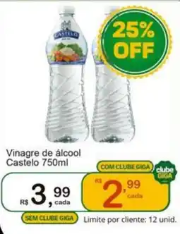 Giga Atacado Vinagre de álcool Castelo oferta