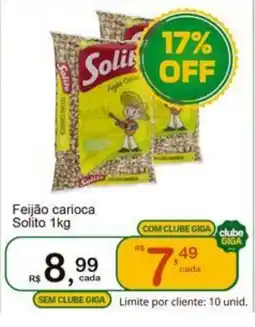 Giga Atacado Feijão carioca Solito oferta
