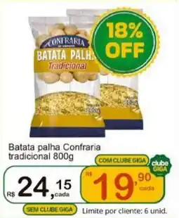 Giga Atacado Batata palha Confraria tradicional oferta