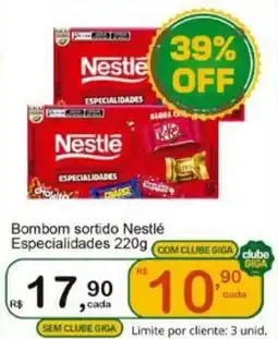 Giga Atacado Bombom sortido Nestlé Especialidades oferta