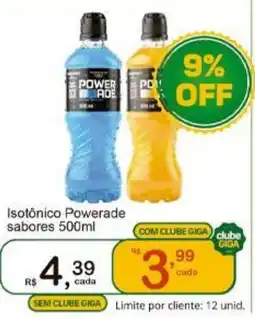 Giga Atacado Isotônico Powerade sabores oferta