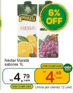 Giga Atacado Néctar Maratá sabores oferta