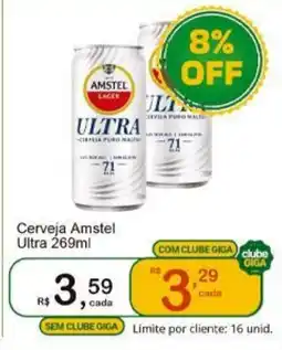 Giga Atacado Cerveja Amstel Ultra oferta