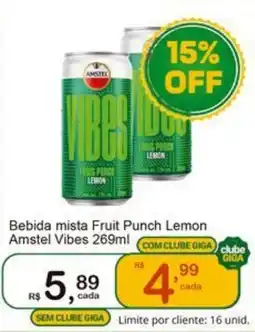 Giga Atacado Bebida mista Fruit Punch Lemon Amstel Vibes oferta