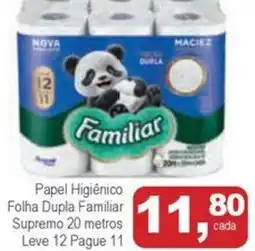 Mineirão Atacarejo Papel Higiênico Folha Dupla Familiar Supremo 20 metros oferta