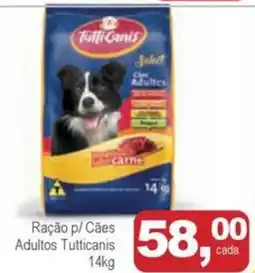 Mineirão Atacarejo Ração p/ Cães Adultos Tutticanis oferta