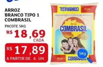Arroz branco tipo 1 combrasil