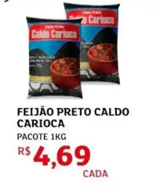 Feijão preto caldo carioca