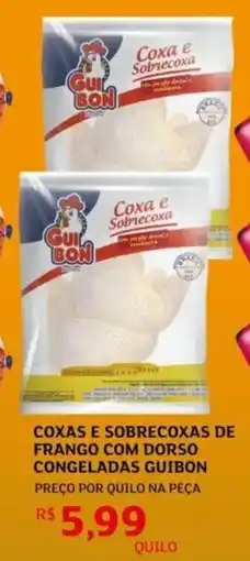 Assaí Atacadista Coxas e sobrecoxas de frango com dorso congeladas guibon oferta