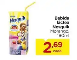 Carrefour Bebida láctea Nesquik Morango, oferta