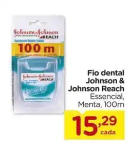Carrefour Fio dental Johnson & Johnson Reach Essencial, Menta, 100m oferta