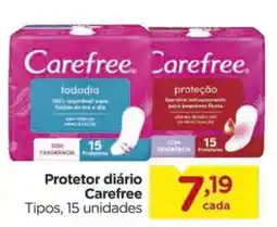 Carrefour Protetor diário Carefree oferta