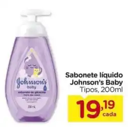 Carrefour Sabonete líquido Johnson's Baby Tipos, oferta