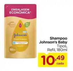 Carrefour Shampoo Johnson's Baby Tipos, Refil, oferta
