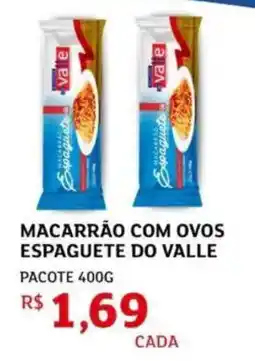 Assaí Atacadista Macarrão com ovos espaguete do valle oferta