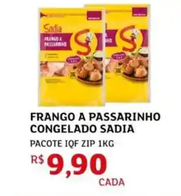 Assaí Atacadista Frango a passarinho congelado sadia pacote iqf zip oferta