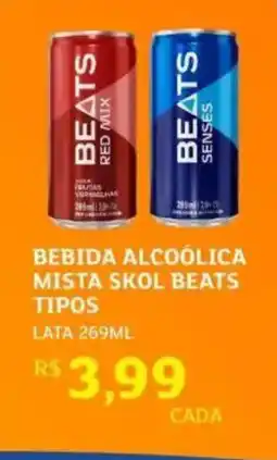 Assaí Atacadista Bebida alcoólica mista skol beats tipos oferta