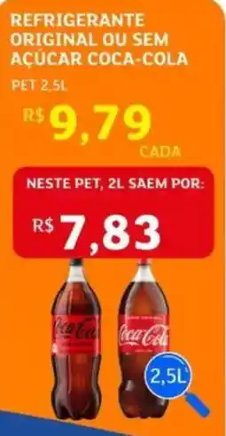 Assaí Atacadista Refrigerante original ou sem açúcar coca-cola oferta