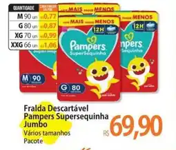 Atacadão Fralda Descartável Pampers Supersequinha Jumbo oferta