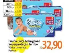 Atacadão Fralda Calça Mamypoko Superproteção Jumbo oferta