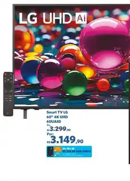 Sam's Club Smart TV LG 60" 4K UHD 60UA85 oferta