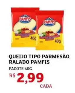 Assaí Atacadista Queijo tipo parmesão ralado pamfis oferta