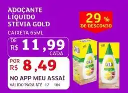 Assaí Atacadista Adoçante liquido stevia gold oferta