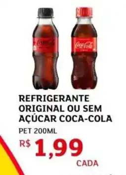 Assaí Atacadista Refrigerante original ou sem açúcar coca-cola oferta