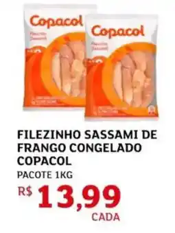 Assaí Atacadista Filezinho sassami de frango congelado copacol oferta