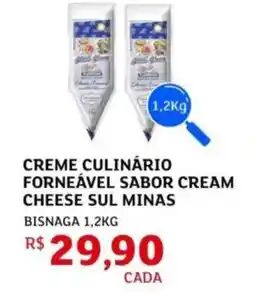 Assaí Atacadista Creme culinário forneável sabor cream cheese sul minas oferta