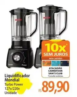 Atacadão Liquidificador Mondial Turbo Power 127v/220v Unidade oferta