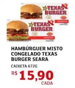 Assaí Atacadista Hamburguer misto congelado texas burger seara caixeta oferta