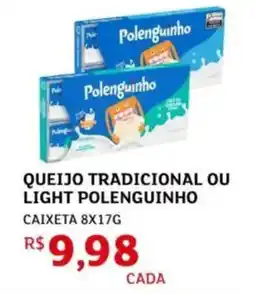 Assaí Atacadista Queijo tradicional ou light polenguinho oferta