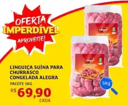 Assaí Atacadista Linguiça suína para churrasco congelada alegra oferta