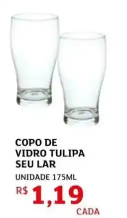 Assaí Atacadista Copo de vidro tulipa seu lar oferta