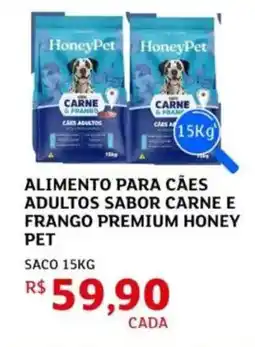 Assaí Atacadista Alimento para cães adultos sabor carne e frango premium honey pet oferta
