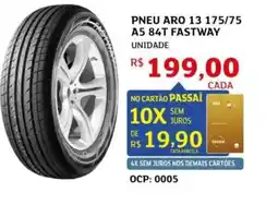 Assaí Atacadista Pneu aro 13 175/75 a5 84t fastway unidade oferta