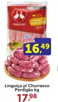 Rossi Supermercado Linguiça p/ Churrasco Perdigão oferta