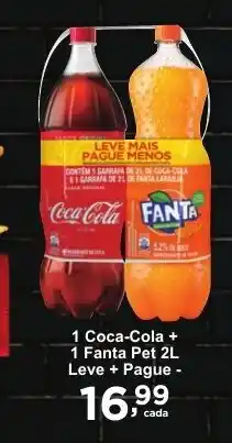 Rossi Supermercado 1 Coca-Cola + 1 Fanta Pet oferta