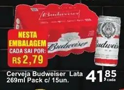 Rossi Supermercado Cerveja Budweiser Lata oferta
