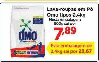 Roldão Lava-roupas Em Pó Omo oferta