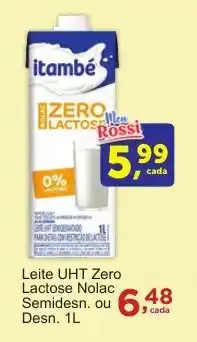 Rossi Supermercado Leite UHT Zero Lactose Nolac Semidesn. ou Desn. oferta
