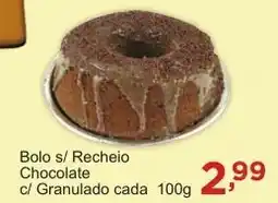 Rossi Supermercado Bolo s/ Recheio Chocolate c/ Granulado cada oferta