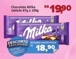 Supermercados Savegnago Chocolate Milka tablete oferta