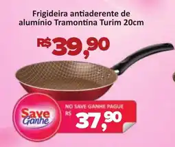 Supermercados Savegnago Frigideira antiaderente de alumínio Tramontina Turim 20cm oferta